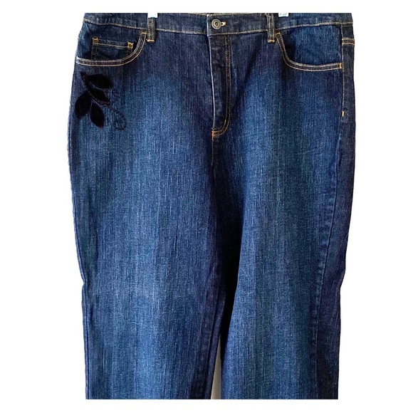 Talbots Denim - Talbots Size 16 Denim Straight Leg Blue Jeans